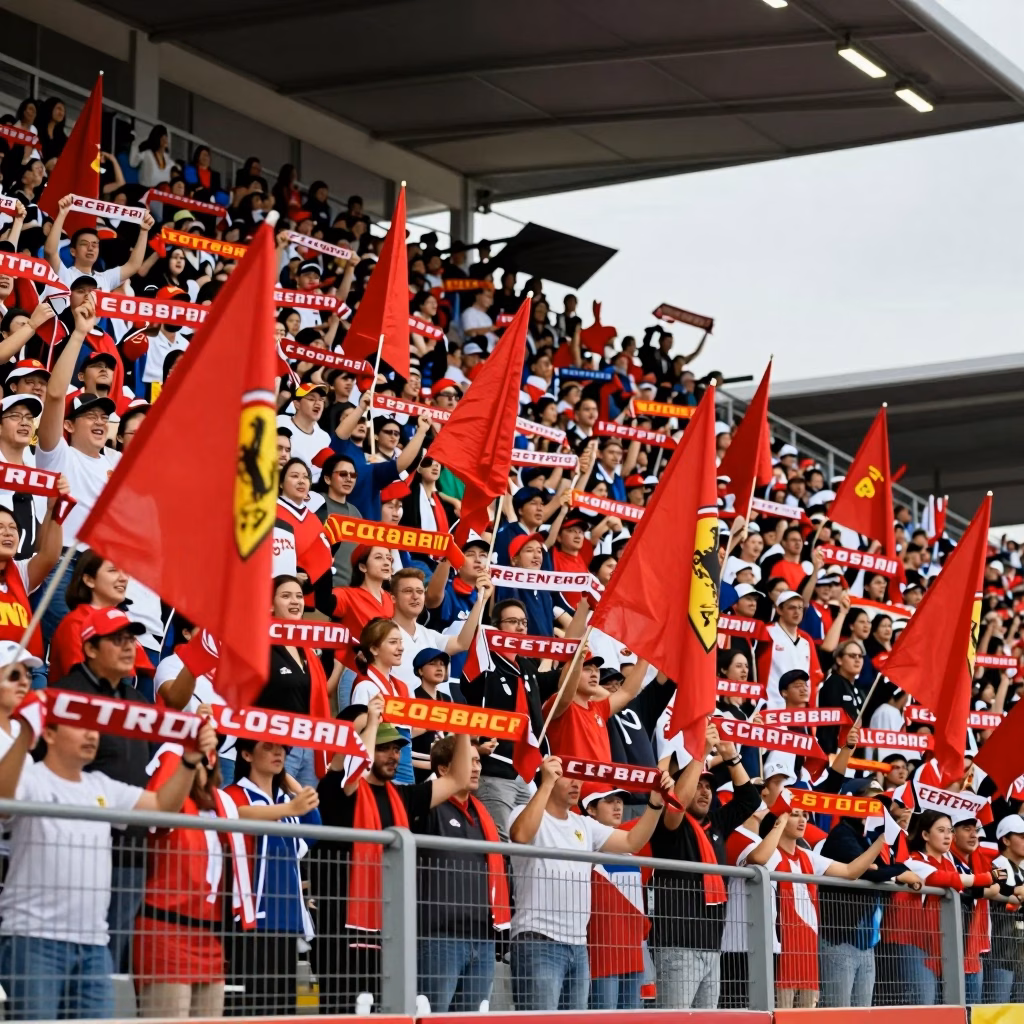 Ferrari et ses Fans : La Passion du Cheval Cabré